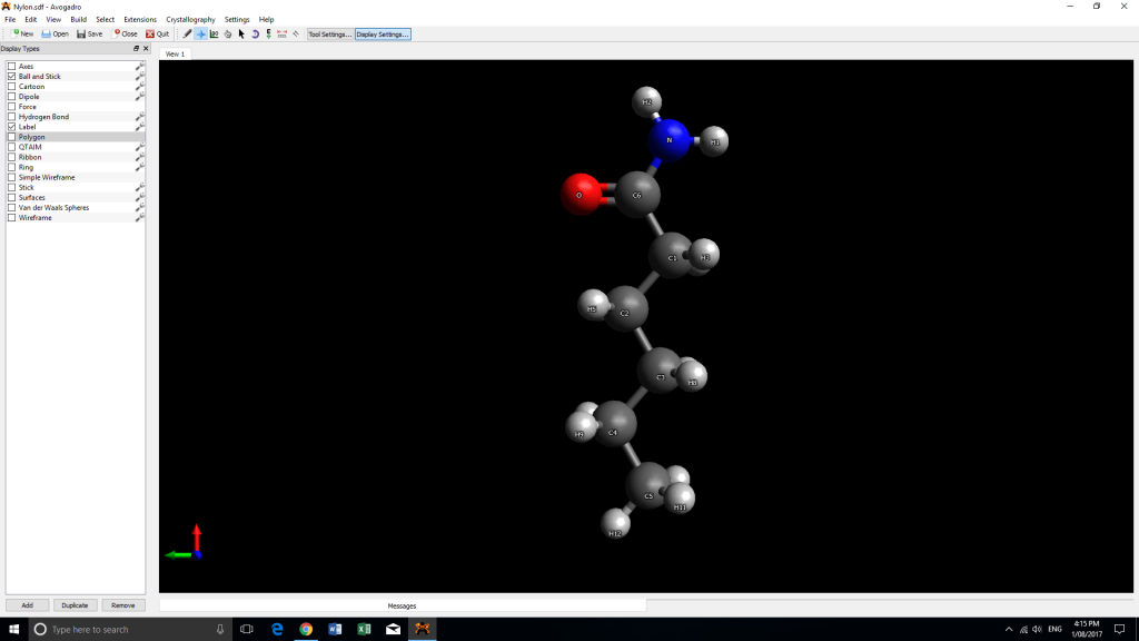 Nylon molecular structure